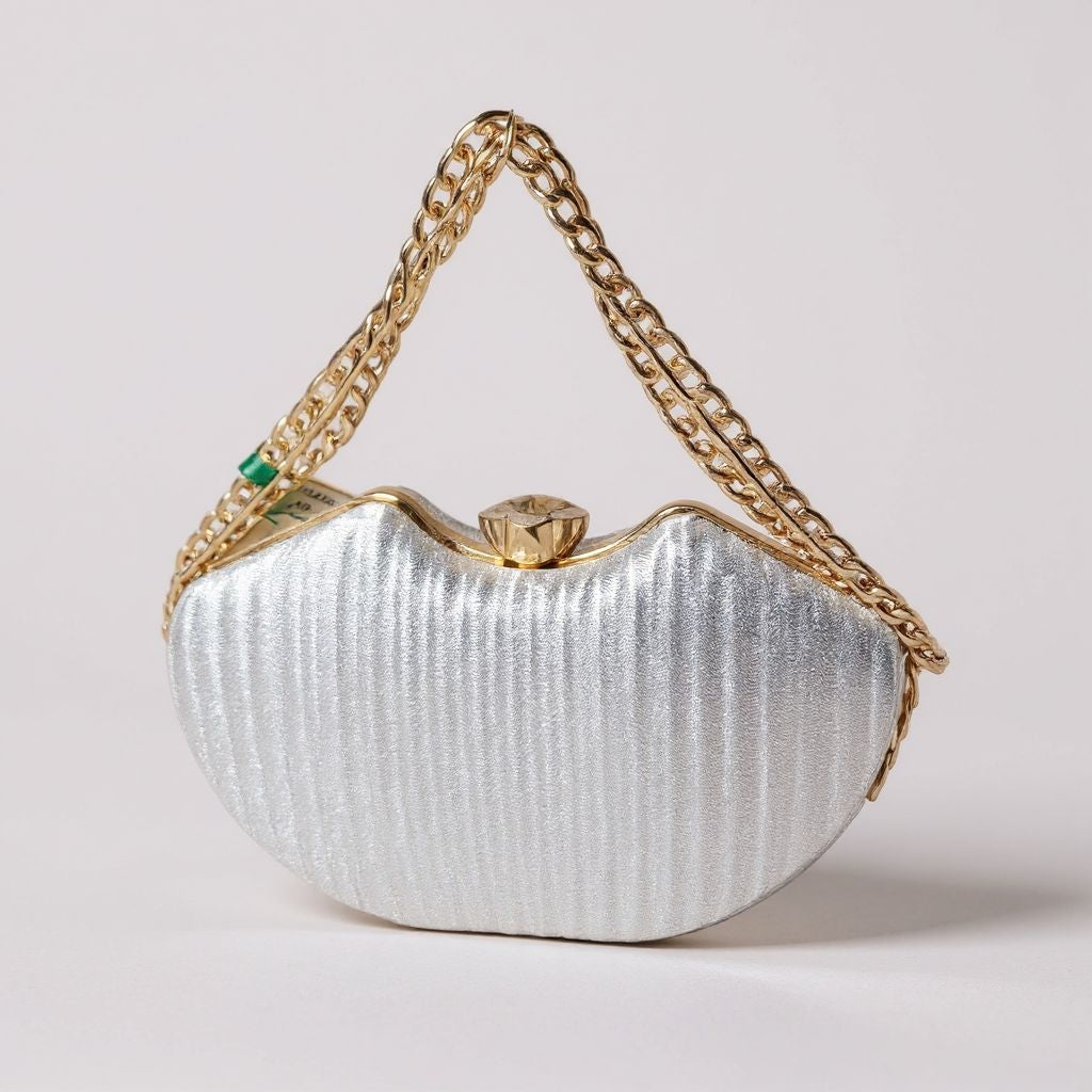 Karathauz Blush Velvet Gleam Clutch