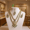 Emerald Royalty Multi-Layered Kundan Bridal Jewelry Set