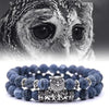 Natural Stone Owl Bracelet