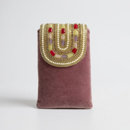 Regal Pearl Beaded Mobile Sling