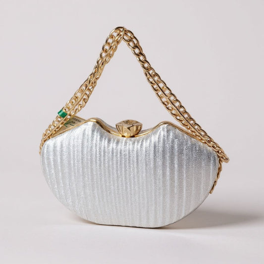 Karathauz Blush Velvet Gleam Clutch