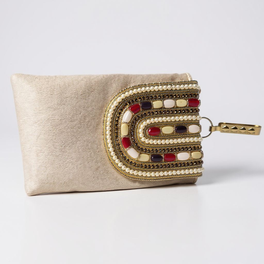 Regal Pearl Beaded Mobile Sling
