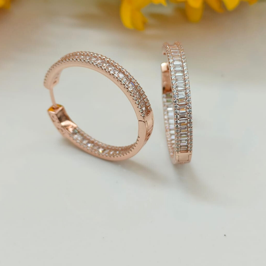 Sparkle Pave Hoops