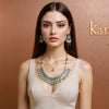 Mint Serenity Kundan & Pearl Jewelry Set