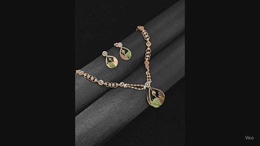 Designer 925 Silver Necklace Set