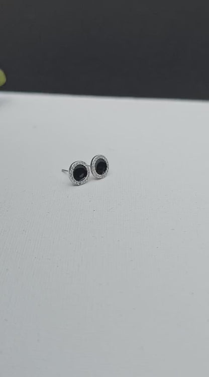 "Eclipse Fan" Stud Earrings