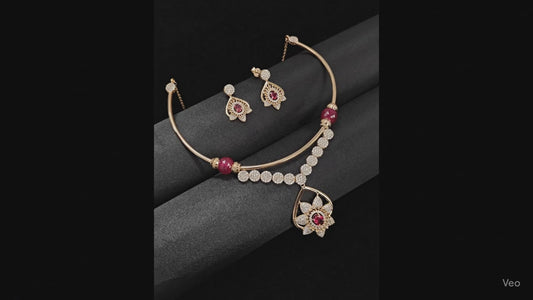 Ruby Radiance Necklace Set