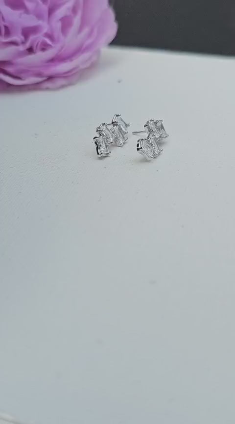 Classic Baguette Studs